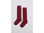 Calcetines hasta la rodilla granates (dos pares)